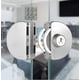 thumbnail image 3 of Qrity No Drilling Stainless Steel Glass Door Lock Double Sliding Door Glass Door, 3 of 5