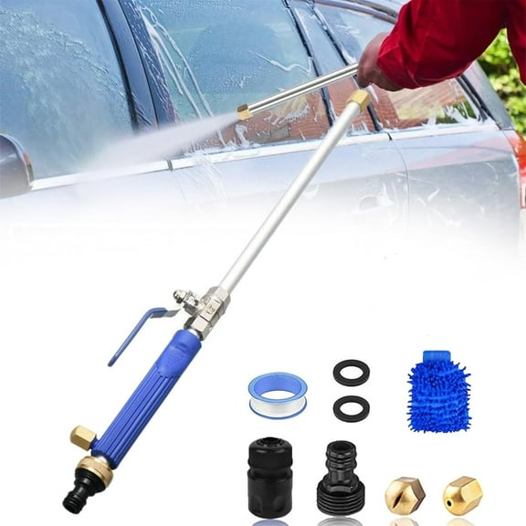 Getjethose-Jethose Pressure Washer, Jet Hose Water Pressure, Jethose Pressure Nozzle, 2-in-1 High Pressure Power Washer, 2025 Upgraded Nozzle Power Washer, With 2 Nozzles and Quick Connector