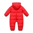 thumbnail image 4 of 3-6 Months Newborn Infant Snowsuit Toddler Winter Coat Baby Girl Clothes Warm Jacket 0 3 3 6 Month Red, 4 of 8