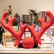 thumbnail image 2 of Decoración navideña para coche, adorno navideño de madera para coche Rojo Verde, 2 of 4