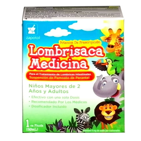Lombrisaca Medicina Worms Treatment 1 oz - Tratamiento para Lombrices Estomacales (Pack of 12)