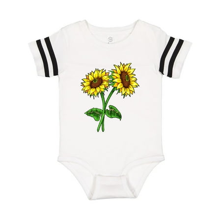 

Inktastic Pair of Sunflowers Gift Baby Boy or Baby Girl Bodysuit