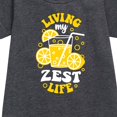 thumbnail image 2 of Instant Message - Living My Zest Life - Toddler & Youth Girls Fleece Dress, 2 of 5