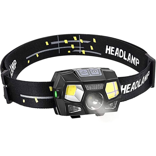 Linternas frontales, linterna frontal potente USB recargable LED de 300 lúmenes