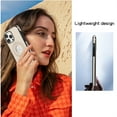 thumbnail image 6 of Decase Compatible with MagSafe Case for iPhone 11 Pro Max, Rugged Shockproof Luxury PU Leather Slim Logo View Classic Non-Slip Lightweight Protective Cover Case, beige, 6 of 8