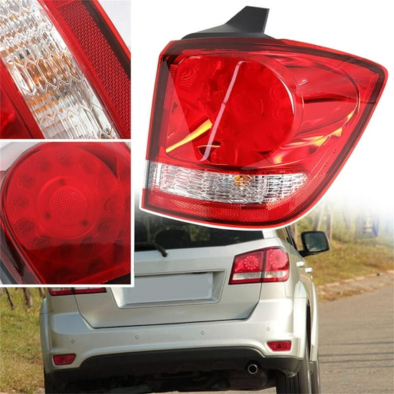 LABLT Outer Right Side LED Tail Light Assembly Replacement for Journey 2011-2019 Passenger Side Rear Brake Lamp
