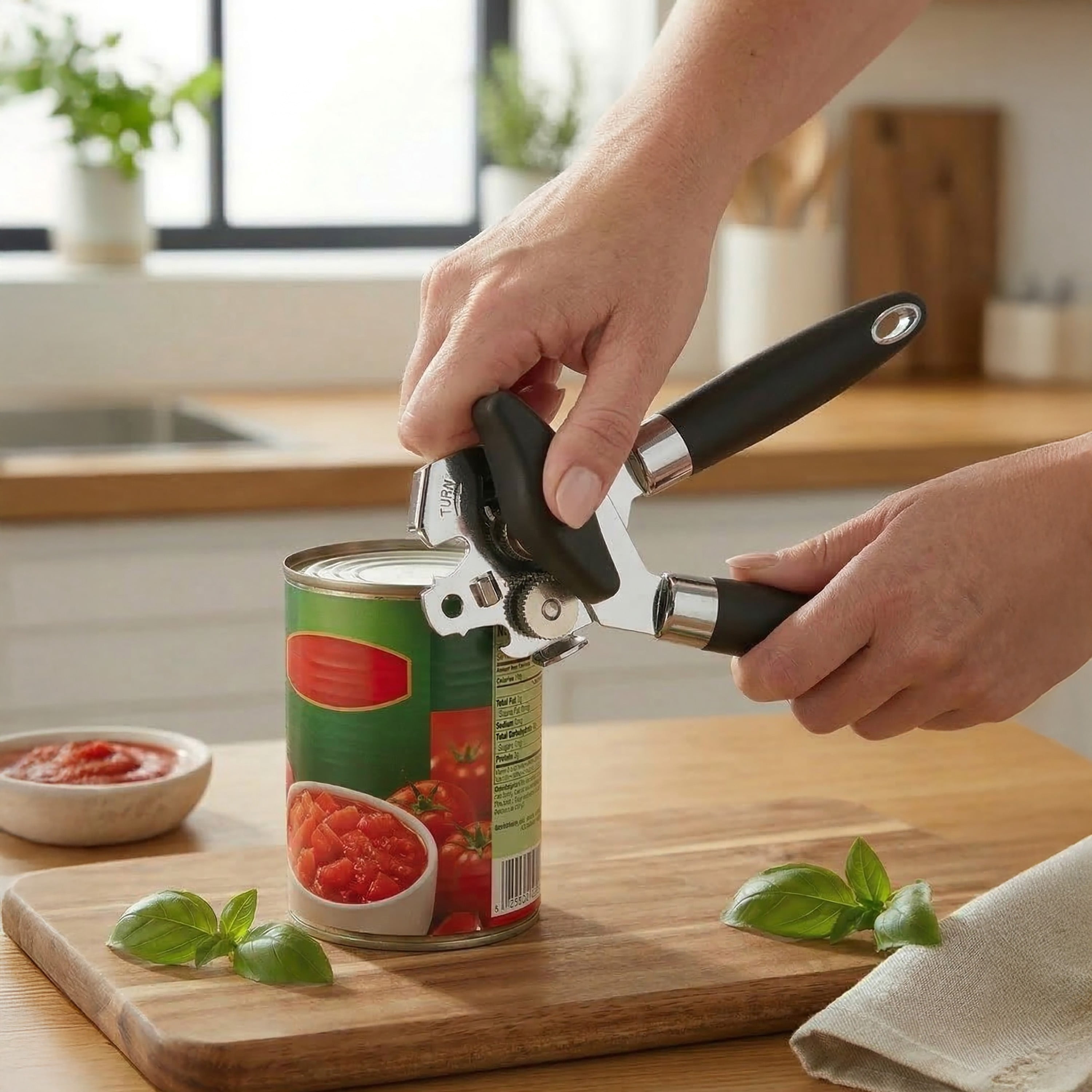 Kitchen Details 2 in 1 Can Opener Bottle Opener | Extreme Grip Industrial | Heavy Duty Kitchen Tool | Professional Grade