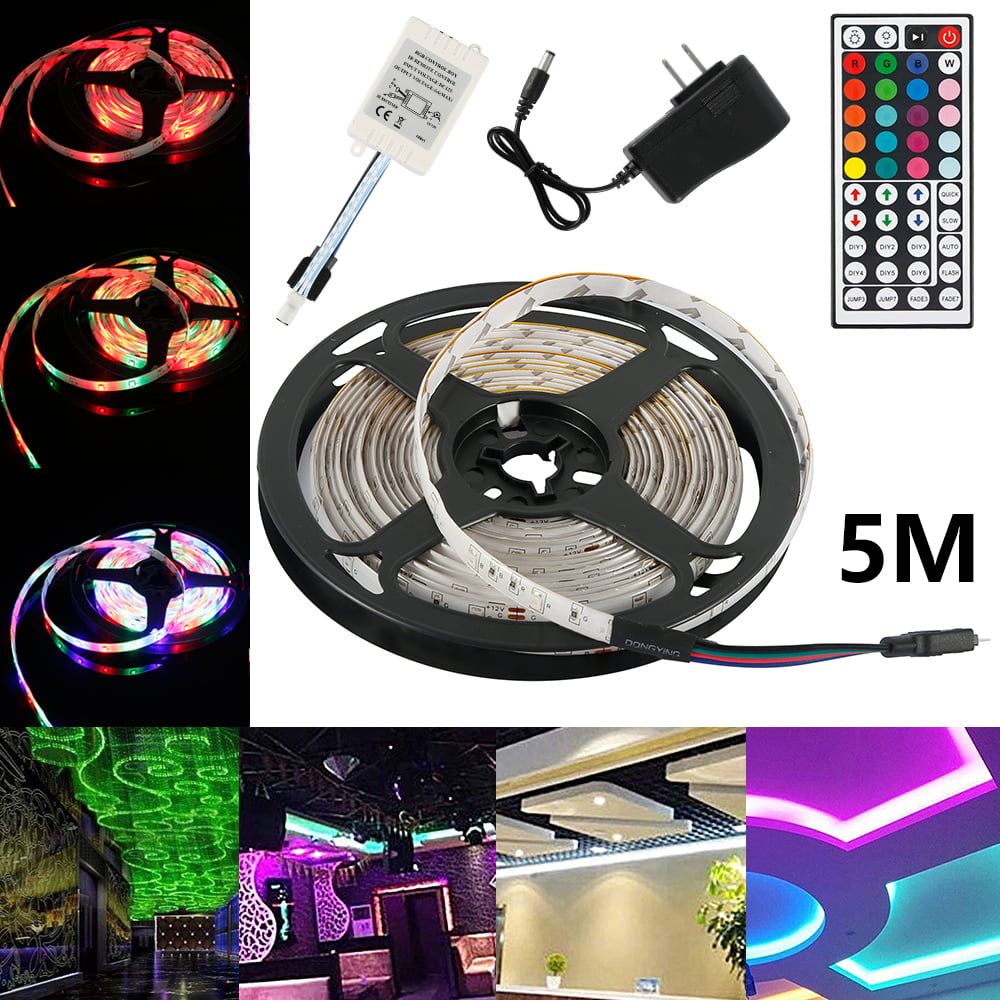 Full Kit Set 5M 300LED SMD 3528/5050/5630 RGB Flexible Strip Light/Remote/Power 