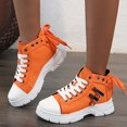 thumbnail image 2 of Oyedens Women's Platform High Top Fashion Sneakers Casual Denim Canvas Tennis Shoes for Women, 2 of 8