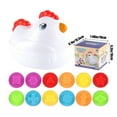 thumbnail image 4 of Loespoir Easter Matching Eggs Learning Eggs, 12 Pcs And Hen Boxs, Colors Fine Motor Skills Sensory Toy Boys Easter Gift, Learning Game, for Toddler Education and Holiday Fun(C), 4 of 9