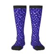 thumbnail image 1 of Balery Beautiful Purple Snowflakes Calcetines novedosos Calcetines deportivos Calcetines hasta la rodilla Calcetines de algodón Calcetines originales y geniales, 1 of 6