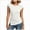 A187-White, variant on Womens Side Ruched Cap Sleeve Top,Slim Fit Crewneck Tee