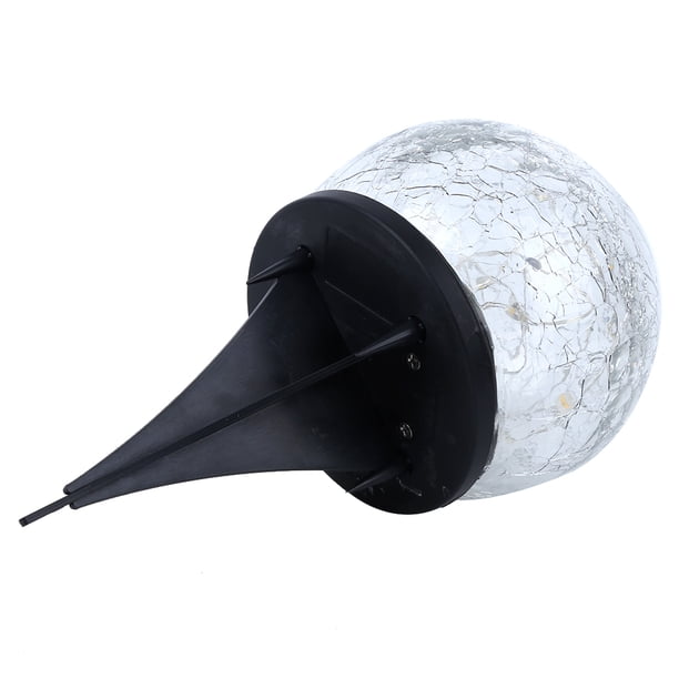 Luces de Patio Solar, Lámpara de Espiga, 3.9x7.1 Pulgadas LED LED Solar Molido Solar Crystal Glass Ball Luces de Jardín Solar, Decoración del Hogar para Jardín