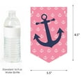 thumbnail image 2 of Big Dot of Happiness Ahoy - Nautical Girl - Baby Shower Bunting Banner - Anchor Party Decorations - Welcome Baby, 2 of 5