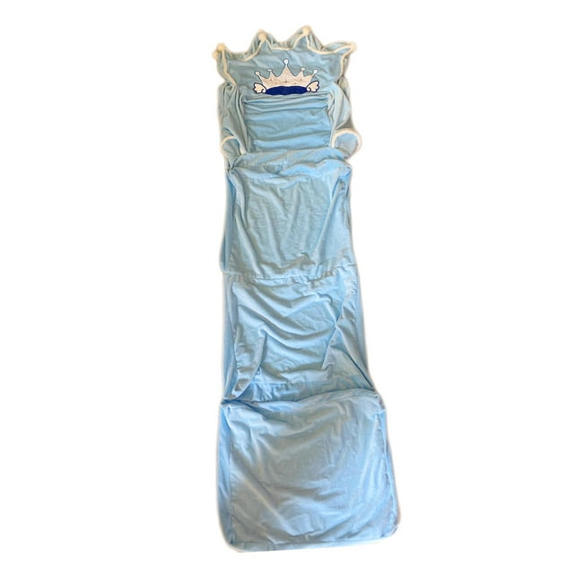 Funda de sofá plegable para niños con dibujos animados, duradera y lavable, con respaldo de felpa. Azul