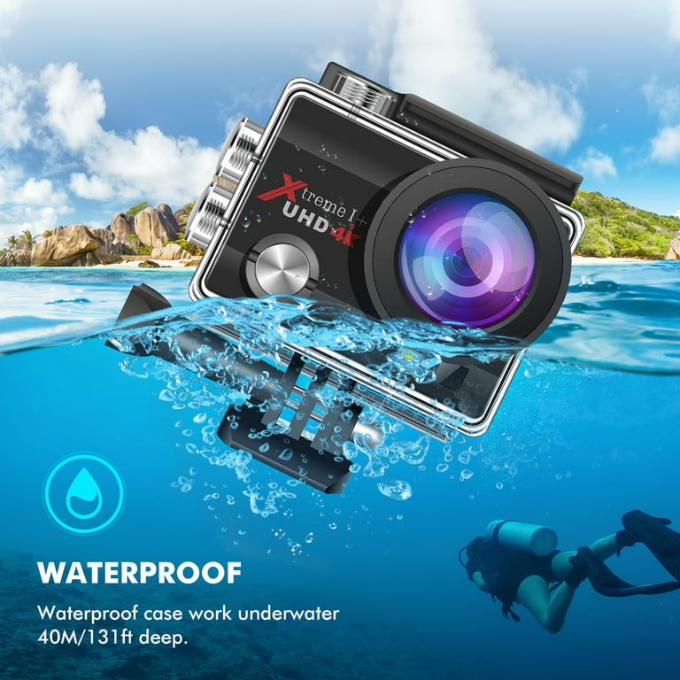 BOIFUN 4K 20MP Anti-shake Underwater Action Sport Wi-Fi Camera - Cameras -  109147740