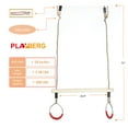 thumbnail image 7 of Kids Trapeze Swing Bar with Rings with Hanging Ropes, 7 of 7