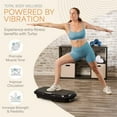thumbnail image 3 of Lifepro Turbo 3D Vibration Plate Exercise Machine with Dual Motors – Whole Body Vibration Plate Machine for Weight Loss, Recovery, Lymphatic Drainage & Home Fitness - Black, 3 of 8