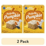 (2 pack) Pillsbury Moist Supreme Premium Perfectly Pumpkin Cake Mix, 15.25 Oz Box