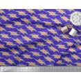 thumbnail image 3 of Soimoi Blue Cotton Duck Fabric Leaves & Camellias Floral Print Fabric by the Yard 56 Inch Wide, 3 of 3