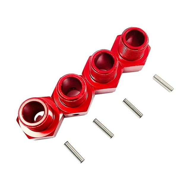 Montaje hexagonal de rueda 1/6 Bewildely para LOSi Super Baja Rey RC 4 Uds. Rojo