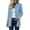 01# Blue, variant on Women's Tops Ihhxva Open Front Cardigan with Pockets Fit Casual Stretch Blazer Long Sleeve Lightweight Knit Office Workwear Soft Flowy S-2XL