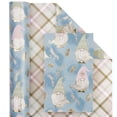 thumbnail image 2 of Papel de regalo WRAPAHOLIC, 43 x 10 m, reversible, azul y morado, 2 of 7