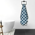 thumbnail image 5 of Cotton Bath Towels for Bathroom - blue gingham check plaid Microfiber Quick Dry Towels for Body Bath Sheets, Personalized Beach Towel, Soft Shower Towels for Travel Home Beach 27*55in, 5 of 7