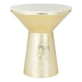 thumbnail image 3 of SAFAVIEH Fae Mosaic Modern Round Side Table, Pink Champagne/Gold, 3 of 6