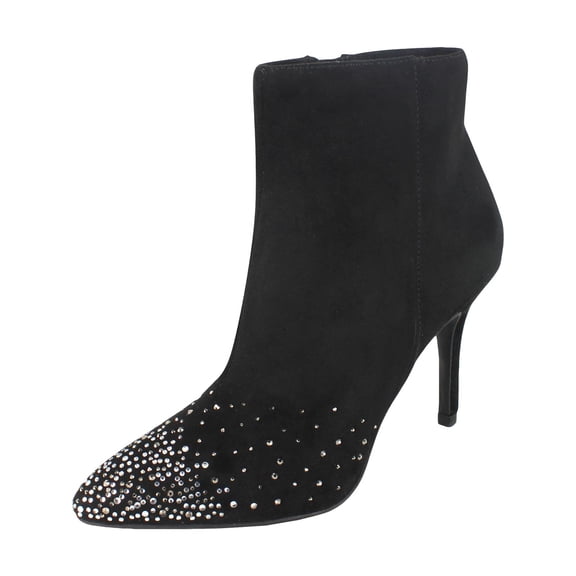 Zigi Soho Womens Synthia Faux Suede Pointed Toe Booties Black 9 Medium (B,M)