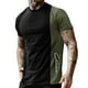 thumbnail image 1 of Playeras De Hombre Camiseta Para Hombre Con Gráfico De Bloques De Color, Cuello Redondo, Ropa Con Impresión 3D, Para Exteriores, Ocio, Manga Corta, Diseño De Moda Retro, 1 of 4