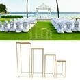thumbnail image 6 of 4 PCS Wedding Flower Stand Gold Column Floor Metal Flower Backdrop Stand, 6 of 12