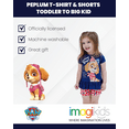 thumbnail image 3 of Paw Patrol Skye July 4th Peplum T-Shirt and Twill Shorts Outfit Set Toddler to Big Kid, 3 of 5