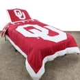 thumbnail image 3 of Oklahoma Sooners 3 Pc Reversible Cotton Comforter Set, 1 Comforter, 2 Shams, Queen, 3 of 3