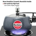 thumbnail image 3 of Ceramic Nonstick Pressure Cooker 1.5 Liters | Induction Inner Lid Cooker, Granite Contura Shaped Cooker, Best Cooker (ICC15) - Grey Aluminium, 3 of 4