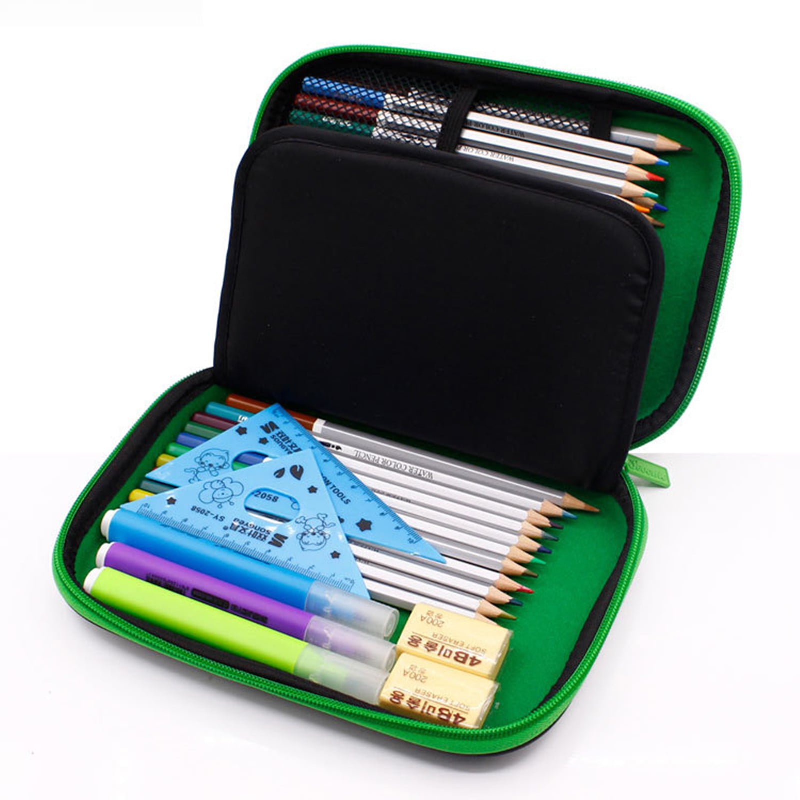 Large Pencil Case 2 Compartment Filled with School Gifts Minecraft Pencil Case 