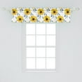 thumbnail image 2 of Ambesonne Floral Window Valance, Watercolor Poppy Blossoms, 54" X 12", Earth Yellow White, 2 of 3