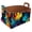 Multicolor 4, variant on Cactus Flowers Storage Basket Collapsible Storage Bin, PU Foldable Basket Convenient Box Storage Organizer with Handles for Shelves Office Bedroom Closet Nursery Toys Laundry