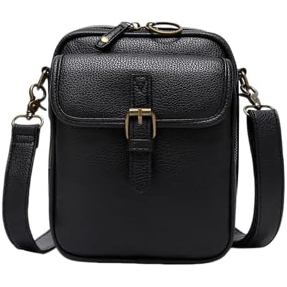 2026 New Crossbody Leather Bag,Small Crossbody Bags for Women Vegan Leather Messenger Purses, Vintage Wallet Anti Theft Shoulder Handbags