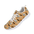 thumbnail image 3 of chaqlin Halloween Skull Bat Sneakers for Women Men Size 13.5 Casual Lace Up Walking Shoes Comfortable Low Top Running Shoes Breathable Slip on Jogging Shoe, 3 of 7