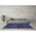 thumbnail image 3 of Ahgly Company Machine Washable Indoor Rectangle Abstract Blue Modern Area Rugs, 2' x 5', 3 of 4