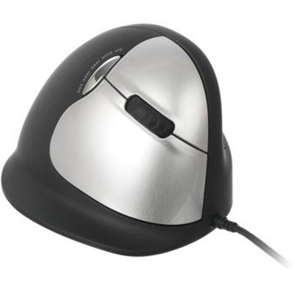 Ergoguys RGOHELA Large Right Hand Black Wired Vertical Ergonomic Mouse