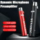 thumbnail image 2 of Reemplazo para preamplificador de micrófono dinámico DM1, amplificador de ganancia de 28 dB para micrófonos de cinta dinámicos y pasivos, color rojo, 2 of 8