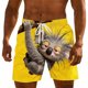 thumbnail image 3 of Pantalones de Cintura Elásticos con Cordón para la Natación de Verano de Ocio en la Playa, Desgaste Casual Y Cómodo, 3 of 3