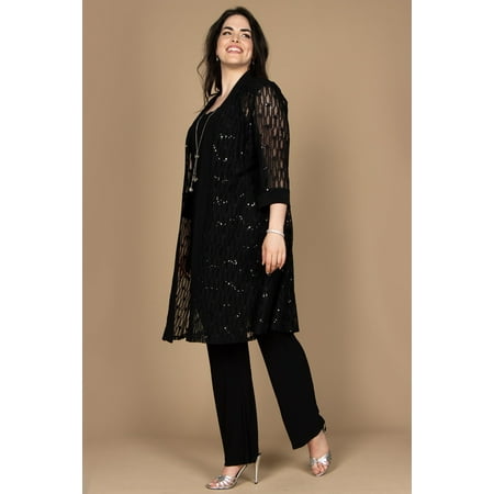 R&M Richards Plus Size Formal Pant Suit 7914W