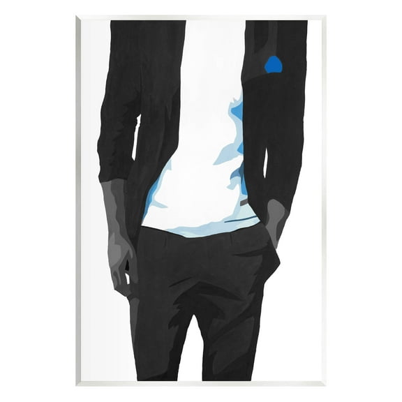 Stupell Industries Modern Chic Dressed Man Graphic Art Unframed Art Print Wall Art, Design by Beth Ann Lawson