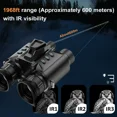thumbnail image 4 of 4K UHD Head Mounted Tactical Telescope Camera 40MP Infrared Night Vision Binoculars for Hunting Camping with Flashlight, 4 of 8