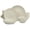 Cream White, variant on Gibson Elite Malibu Shore 16 Piece Scallop Stoneware Reactive Glaze (Service for 4) Ceramic Plates and Bowls Dinnerware Set - Shiny Cream White