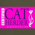 thumbnail image 3 of CafePress - Cat Herder 2 Fusia Web T Shirt - Men's Classic Graphic Cotton T-Shirt, 3 of 4