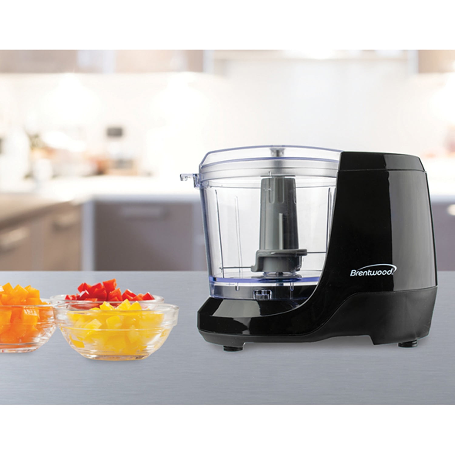 Brentwood 1.5-Cup Mini Food Chopper, Black